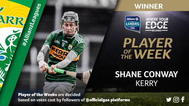 Kerry hurler, Shane Conway, is this week's GAA.ie Hurler of the Week. 