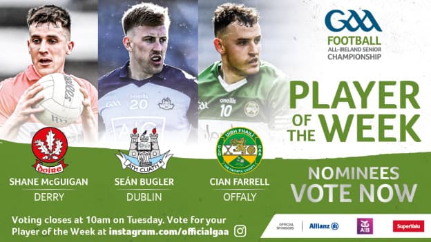 GAA.ie Footballer of the Week nominees.