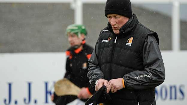 Kilkenny manager Brian Cody makes his way onto the field before the game.