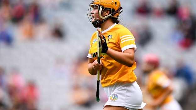 Maeve Kelly scored a goal for Antrim against Kilkenny.