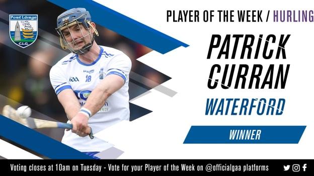 GAA.ie Hurler of the Week Patrick Curran.