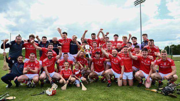 Louth celebrated their promotion to Division 3A this afternoon in Darver. 