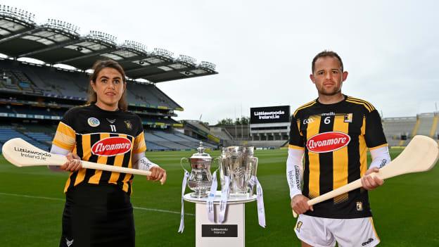 Padraig and Miriam Walsh of Kilkenny, pictured at the launch of the Littlewoods Ireland Camogie League final launch. 