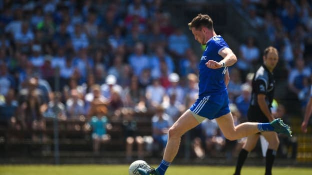 Conor McManus netted a penalty for Monaghan against Waterford at Fraher Field.