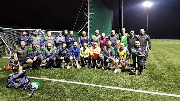 The Half Pace Hurlers from Belfast pictured after a recent training session. 