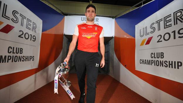 Magherafelt O'Donovan Rossa captain Danny Heavron pictured at the launch of the Ulster Club Senior Football Championship at the Athletic Grounds, Armagh, this week.