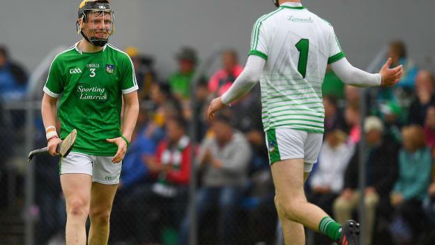 Bryan Heavey and Ben Herlihy celebrate at Cusack Park.