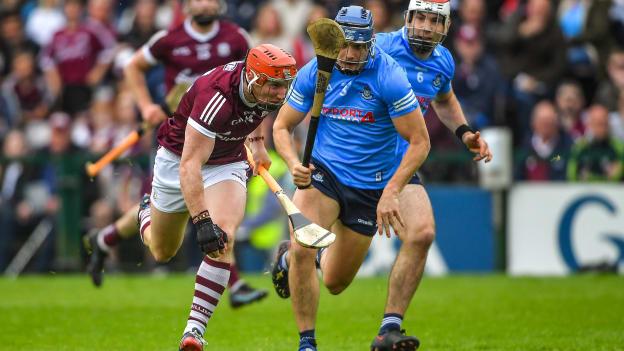 Conor Whelan, Galway, and Eoghan O'Donnell, Dublin, in Leinster SHC action last year. Photo by Ray Ryan/Sportsfile