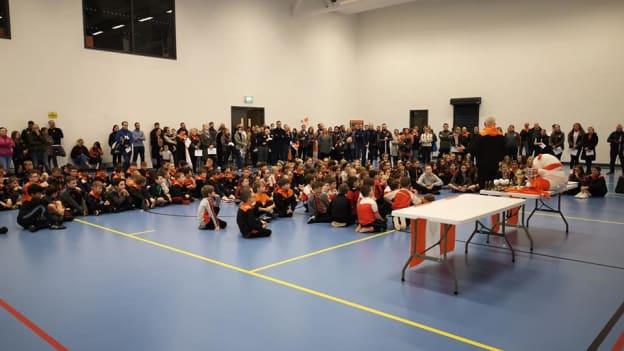A recent Clann Eireann underage medals presentation at their youth club. 