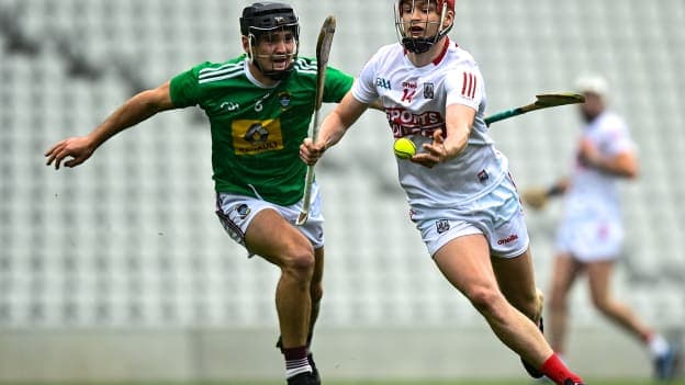 Alan Connolly of Cork in action against Aonghus Clarke of Westmeath during the Allianz Hurling League Division 1 Group A Round 3 match between Cork and Westmeath at Páirc Ui Chaoimh in Cork. 
