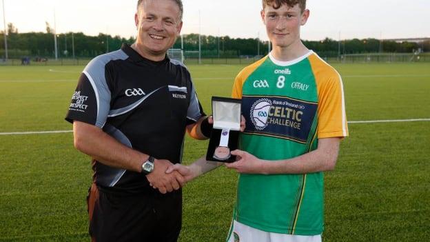 Niall Lyons won the Best and Fairest Award against Wexford.