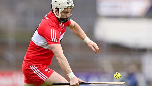Derry's Cormac O'Doherty in Christy Ring Cup action. Photo by Ramsey Cardy/Sportsfile