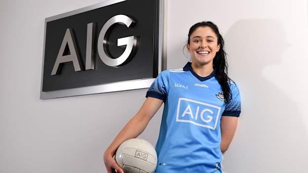 Olwen Carey pictured at the launch of the new Dublin GAA jersey sponsored by AIG last week.