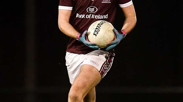 NUIG's Sean Mulkerrins pictured during the 2019 Electric Ireland Sigerson Cup.