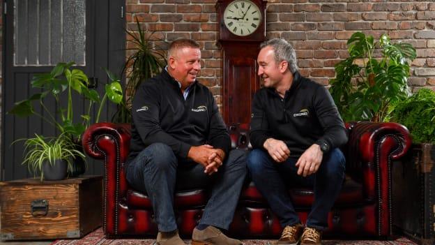 Showing support at the launch of the EirGrid Official Timing Sponsorship were former Dublin football manager Paul Caffrey, left, and former Tipperary hurling manager Michael Ryan. 
