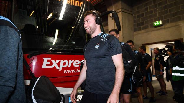 A smiling Jack McCaffrey arrives at Croke Park before the drawn All-Ireland SFC Final against Kerry. 