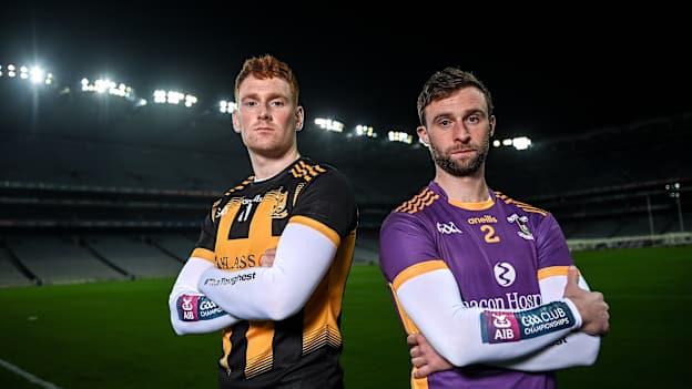 Niall Mitchell, The Downs, and Shane Horan, Kilmacud Crokes, pictured ahead of the AIB Leinster Club SFC Final.