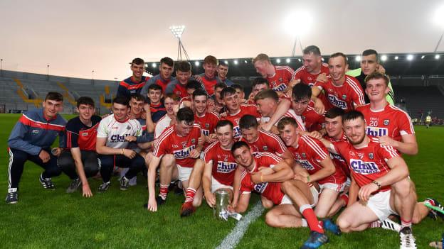 The Cork U-21 hurlers celebrate after their Munster Final victory over Tipperary. 