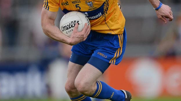 The late, great Michael O'Shea pictured in full-flight for the Clare footballers. 