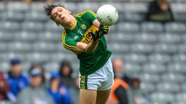 Talented Kerry attacker David Clifford executes a hand pass at Croke Park.