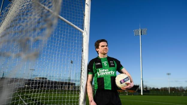 Dundalk Young Irelands Cian O'Niaraigh pictured at a press event before the AIB Leinster Junior Club Final.