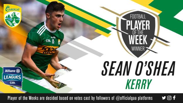 GAA.ie Footballer of the Week Sean O'Shea.