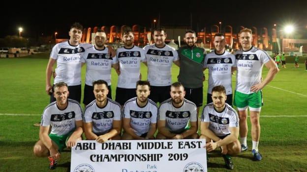 One of the Abu Dhabi Na Fianna Men's teams competing in the 2019 Middle East GAA Championship. 