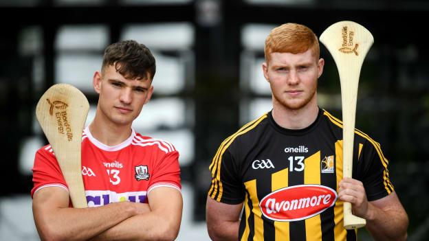 Cork's Brian Turnbull and Kilkenny's Adrian Mullen pictured ahead of the Bord Gáis Energy All-Ireland U-20 hurling semi-final.  