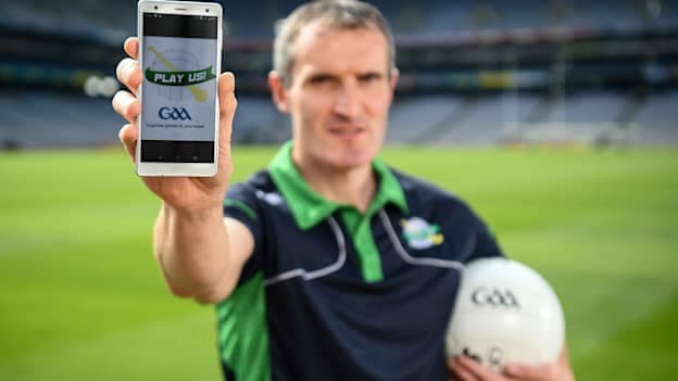 Graham Canty, PlayUs GAA App Team and former Cork All-Ireland Winning Senior Football captain, at the launch of the PlayUS GAA Mobile App in Croke Park.