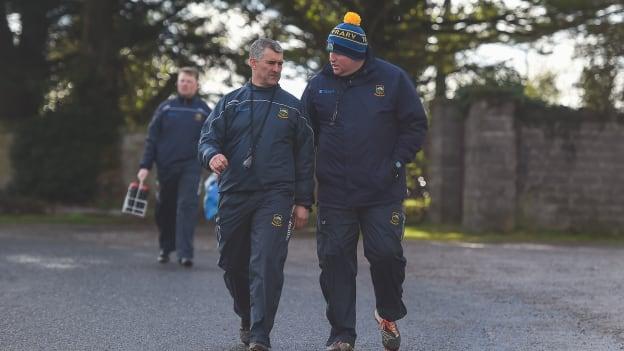 Tipperary manager Liam Sheedy with coach/selector Darragh Egan. 