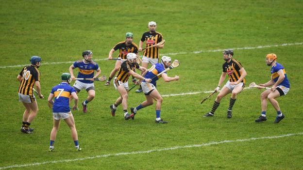 Kilkenny and Tipperary in action in the Allianz Hurling League in Thurles earlier this year.