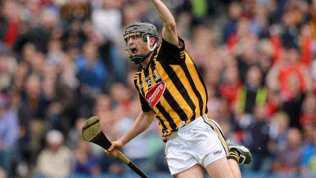 Aidan Fogarty celebrates scoring a goal for Kilkenny against Tipperary in the 2012 All-Ireland SHC semi-final. 