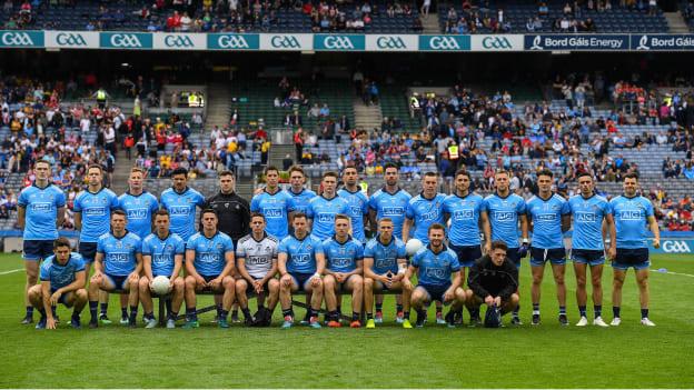 The Dublin senior football team pictured before the All-Ireland SFC quarter-final group stage game against Roscommon.