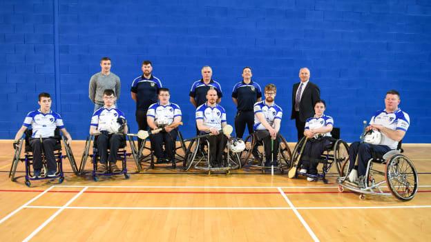 The Connacht team which competed in the 2018 M Donnelly All Ireland Wheelchair Hurling Championships in Abbotstown.