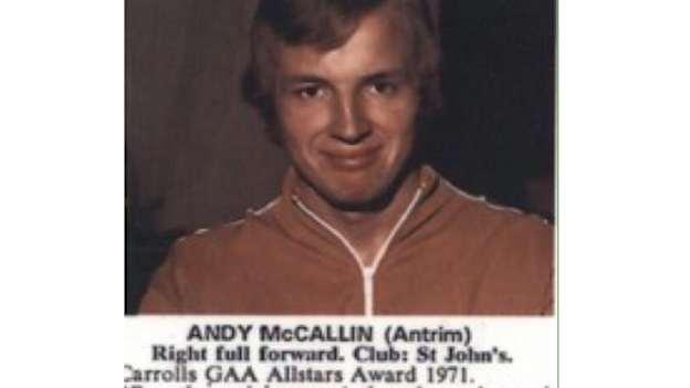 McCallin is Antrim's only football All-Star winner.