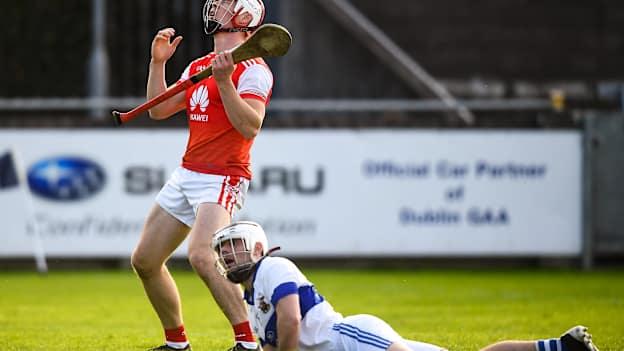 Con O'Callaghan of Cuala reacts after a missed opportunity during the Dublin County Senior Club Hurling Championship semi-final match between St Vincents and Cuala at Parnell Park in Dublin. 