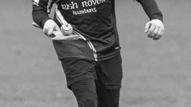 Sebi Rießbeck pictured in action for Hamburg GAA.