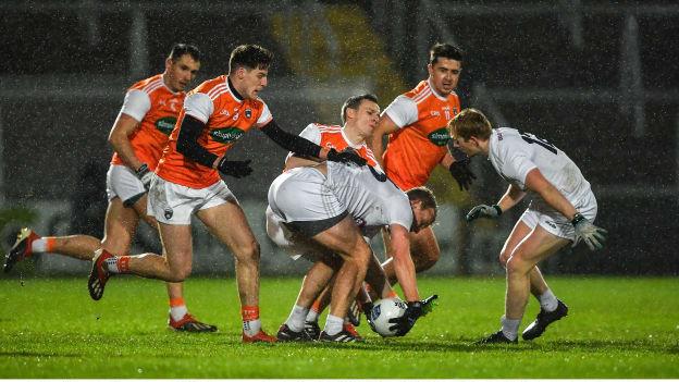 Saturday night's game in Armagh were played in challenging conditions.