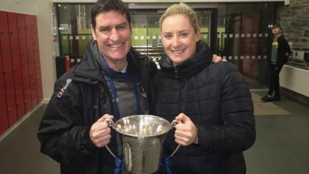 OLSPCK mentors, Frank Wilson and Catherine McGourty, pictured with the Casement Cup. 