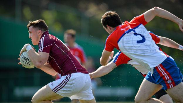 Galway's Damien Comer in Connacht SFC action against New York at Gaelic Park in 2015.