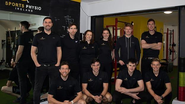 Joey Boland pictured with the rest of the Sports Physio Ireland team. 