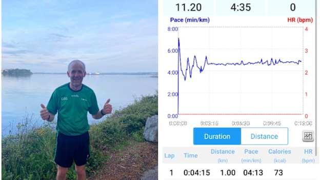 Cork referee, Cathal McAllister, set an impressive pace on his run for Pieta House this morning. 