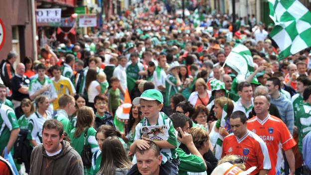 Fermanagh and Armagh supporters in Clones.