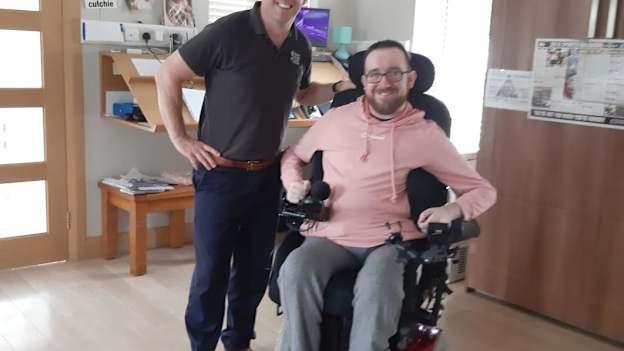 Stephen O'Brien pictured with Meath football Legend Mark O'Reilly who he interviewed for his Meath GAA Lad podcast series. 