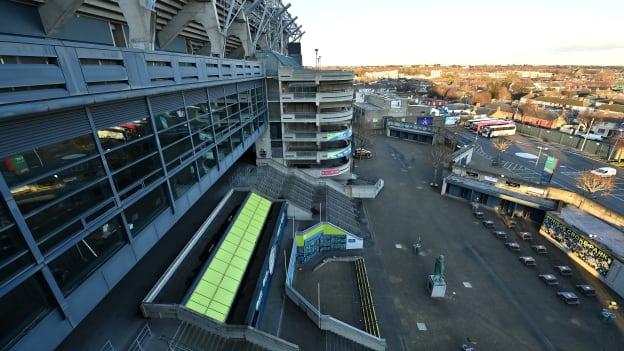 A general view of the Cusack Stand concourse.