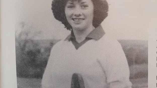 Midge Poniard pictured for the 1977 All-Ireland Senior Club Camogie Final. 