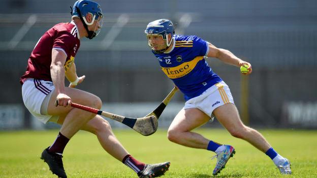 
Willie Connors, Tipperary, and Peadar Scally, Westmeath, in Allianz Hurling League action at TEG Cusack Park.