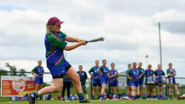 Sheena King of Glynn Barntown bats during the Ladies Senior Rounders Final 2020 match between Breaffy and Glynn Barntown at GAA centre of Excellence, National Sports Campus in Abbotstown, Dublin.