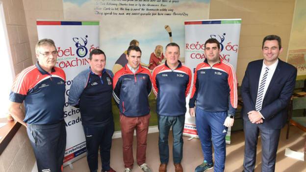 Rebel Óg coaching staff left to right: Shane Supple, former GDA; Pat Spratt, GDA; Kevin O'Callaghan, Games Manager; James McCarthy and Sean Crowley, GDAs; and Ronan Dwane, Coaching Officer.