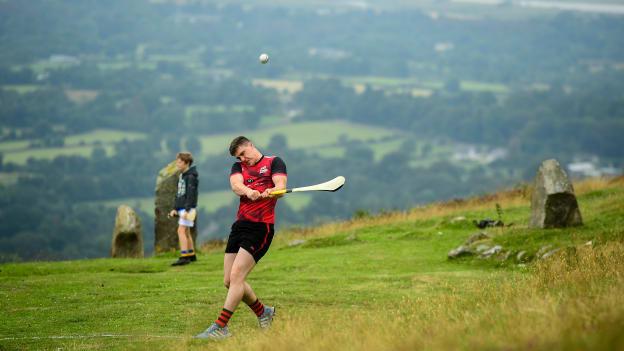 Cillian Kiely of Offaly during the 2019 M. Donnelly GAA All-Ireland Poc Fada Finals at Annaverna Mountain in the Cooley Peninsula, Ravensdale, Co Louth. 